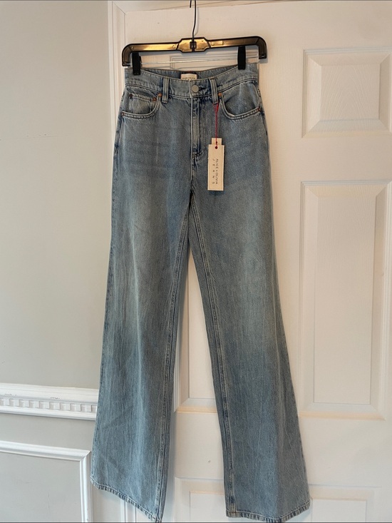 Alice + Olivia Denim - Alice + Olivia Vintage Blue High-Rise Wide Leg Jeans